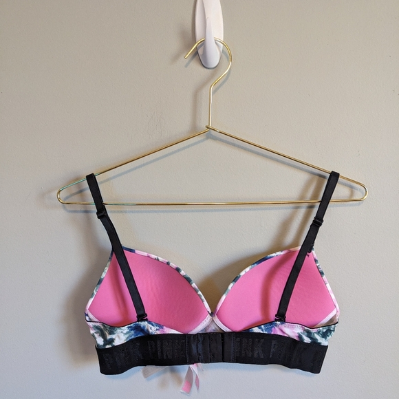Victoria's Secret PINK Tie Dye Wireless Wear Everywhere Push Up Bra, size 34B - Picture 4 of 6